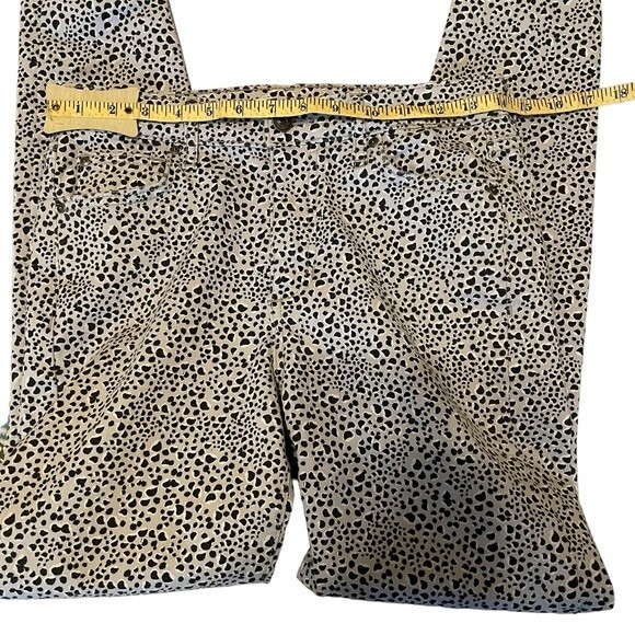 Ella Moss High Rise Skinny Jeans Animal Leopard Print Women's Size 26 - Picture 6 of 11